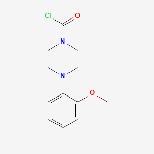 molecular formula C12H15ClN2O2 B8717830 1-Chlorocarbonyl-4-(o-methoxyphenyl)piperazine 