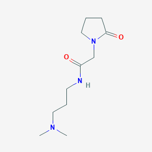 molecular formula C11H21N3O2 B8717971 N-[3-(Dimethylamino)propyl]-2-(2-oxopyrrolidin-1-YL)acetamide CAS No. 70717-46-3