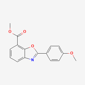 Methyl 2-(4-methoxyphenyl)-1,3-benzoxazole-7-carboxylate