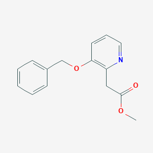 molecular formula C15H15NO3 B8718050 Methyl 2-(3-(benzyloxy)pyridin-2-yl)acetate 