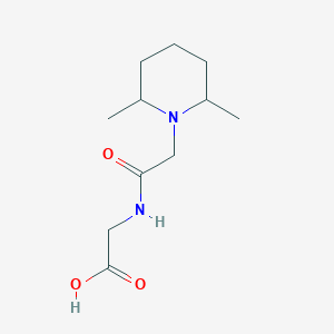 N-[(2,6-Dimethylpiperidin-1-yl)acetyl]glycine