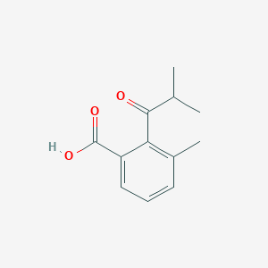 molecular formula C12H14O3 B8718196 2-Isobutyryl-3-methyl-benzoic acid 