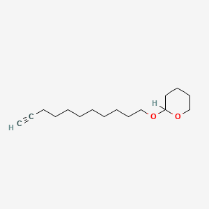 molecular formula C16H28O2 B8718219 2H-Pyran, tetrahydro-2-(10-undecynyloxy)- CAS No. 51953-88-9