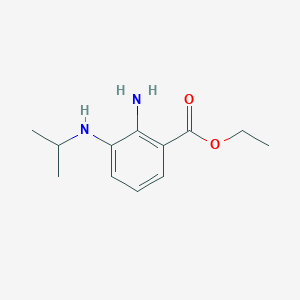 molecular formula C12H18N2O2 B8718297 Ethyl 2-amino-3-isopropylamino-benzoate CAS No. 832099-52-2