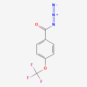 molecular formula C8H4F3N3O2 B8718321 4-(Trifluoromethoxy)benzoyl azide CAS No. 89974-70-9