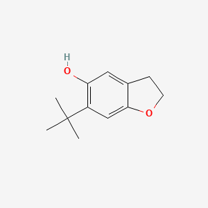 molecular formula C12H16O2 B8718326 6-t-Butyl-5-hydroxy-2,3-dihydrobenzofuran 