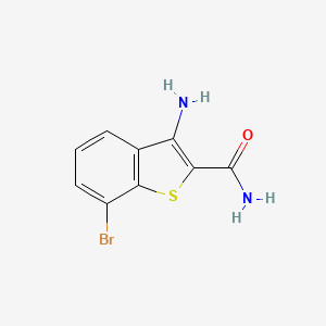 molecular formula C9H7BrN2OS B8718331 3-Amino-7-bromobenzo[b]thiophene-2-carboxamide CAS No. 840481-83-6