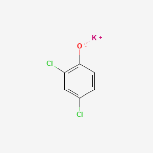 molecular formula C6H3Cl2KO B8718340 Phenol, 2,4-dichloro-, potassium salt CAS No. 50884-30-5