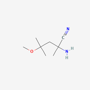 Pentanenitrile, 2-amino-4-methoxy-2,4-dimethyl-