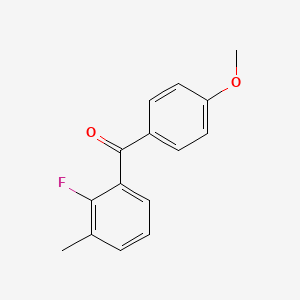 molecular formula C15H13FO2 B8718384 (2-Fluoro-3-methylphenyl)(4-methoxyphenyl)methanone CAS No. 680610-59-7