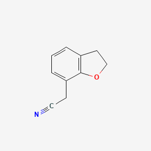 molecular formula C10H9NO B8718395 2-(2,3-Dihydrobenzofuran-7-yl)acetonitrile CAS No. 485828-88-4