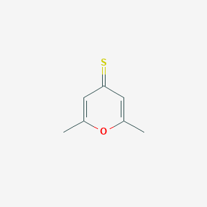 molecular formula C7H8OS B087184 2,6-二甲基吡喃-4-硫酮 CAS No. 1004-37-1