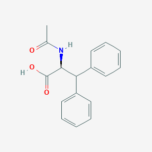 molecular formula C17H17NO3 B8718509 (2S)-2-acetylamino-3,3-diphenyl-propionic acid 