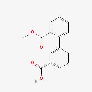 molecular formula C15H12O4 B8718515 2'-(Methoxycarbonyl)[1,1'-biphenyl]-3-carboxylic acid CAS No. 893736-84-0