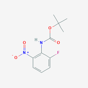 molecular formula C11H13FN2O4 B8718516 N-(tert-butyloxycarbonyl)-2-fluoro-6-nitroaniline 