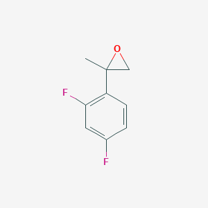 molecular formula C9H8F2O B8718543 1,2-Epoxy-2-(2,4-difluorophenyl)-propane 