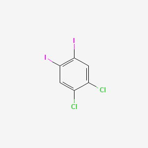 molecular formula C6H2Cl2I2 B8718557 4,5-Dichloro-1,2-diiodobenzene CAS No. 73513-58-3