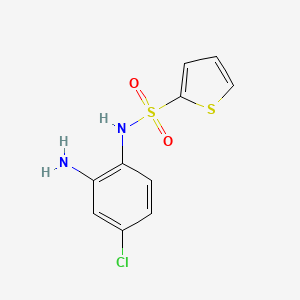 molecular formula C10H9ClN2O2S2 B8718564 N-(2-Amino-4-chlorophenyl)thiophene-2-sulfonamide 
