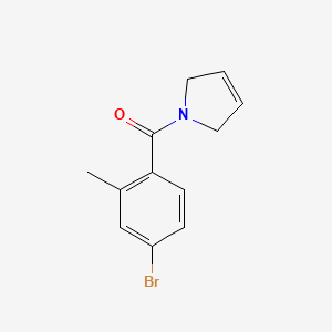 molecular formula C12H12BrNO B8718571 (4-Bromo-2-methylphenyl)(2,5-dihydro-1H-pyrrol-1-yl)methanone CAS No. 651045-03-3