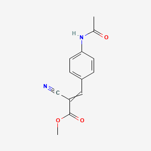 2-Propenoic acid, 3-[4-(acetylamino)phenyl]-2-cyano-, methyl ester