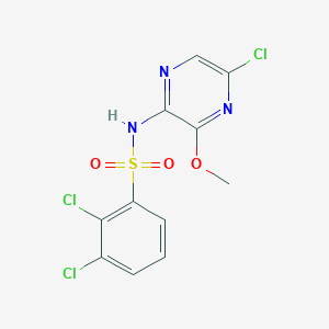 molecular formula C11H8Cl3N3O3S B8718583 2,3-Dichloro-N-(5-chloro-3-methoxypyrazinyl)benzenesulfonamide CAS No. 566203-62-1