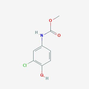 molecular formula C8H8ClNO3 B8718646 Methyl N-(3-chloro-4-hydroxyphenyl)carbamate CAS No. 54840-08-3