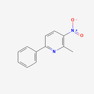 molecular formula C12H10N2O2 B8718652 2-Methyl-3-nitro-6-phenylpyridine CAS No. 139004-81-2