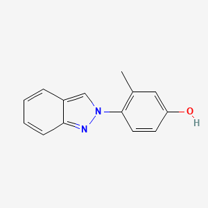 molecular formula C14H12N2O B8718697 4-(2H-indazol-2-yl)-3-methylphenol 