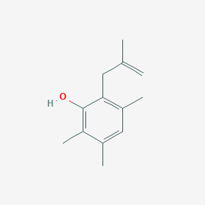 molecular formula C13H18O B8718725 Phenol, 2,3,5-trimethyl-6-(2-methyl-2-propenyl)- CAS No. 142874-43-9