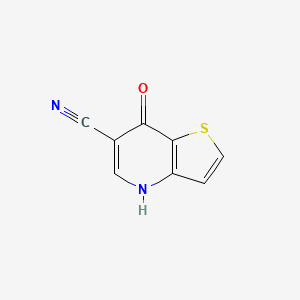 molecular formula C8H4N2OS B8718930 7-Oxo-4,7-dihydrothieno[3,2-b]pyridine-6-carbonitrile 