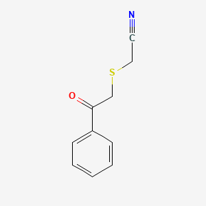 molecular formula C10H9NOS B8718933 2-Phenacylsulfanylacetonitrile CAS No. 80737-85-5