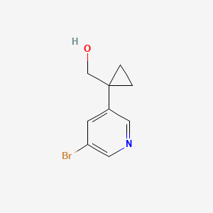 molecular formula C9H10BrNO B8718941 (1-(5-Bromopyridin-3-yl)cyclopropyl)methanol 