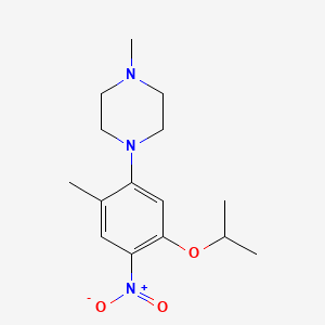 1-Methyl-4-[2-methyl-4-nitro-5-(propan-2-yloxy)phenyl]piperazine