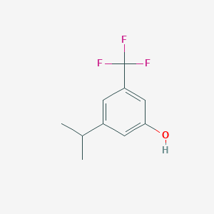 molecular formula C10H11F3O B8719036 3-Isopropyl-5-(trifluoromethyl)phenol 