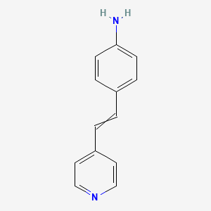 molecular formula C13H12N2 B8719049 4-(2-Pyridin-4-yl-vinyl)-phenylamine 