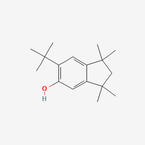 molecular formula C17H26O B8719107 6-(tert-Butyl)-1,1,3,3-tetramethylindan-5-ol CAS No. 53718-27-7