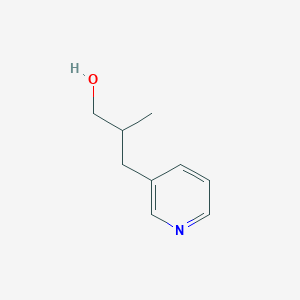 molecular formula C9H13NO B8719132 2-Methyl-3-(pyridin-3-yl)propan-1-ol 