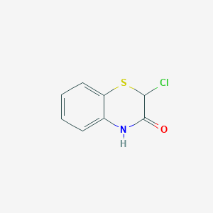 molecular formula C8H6ClNOS B8719144 2H-1,4-Benzothiazin-3(4H)-one, 2-chloro- CAS No. 55043-49-7