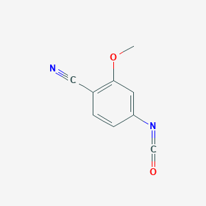 molecular formula C9H6N2O2 B8719183 4-Cyano-3-methoxyphenyl isocyanate CAS No. 84954-08-5