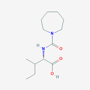 molecular formula C13H24N2O3 B8719193 (S)-2-[(Azepane-1-carbonyl)-amino]-3-methyl-pentanoic acid 