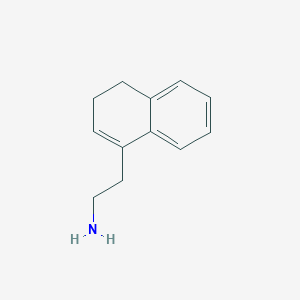 molecular formula C12H15N B8719227 4-(2-Aminoethyl)-1,2-dihydronaphthalene 