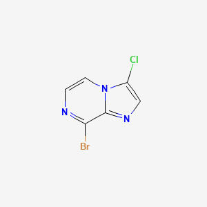 molecular formula C6H3BrClN3 B8719280 8-Bromo-3-chloroimidazo[1,2-a]pyrazine CAS No. 76537-31-0