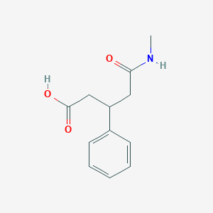 5-(Methylamino)-5-oxo-3-phenylpentanoic acid