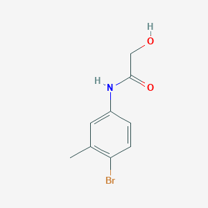 molecular formula C9H10BrNO2 B8719382 N-(4-Bromo-3-methylphenyl)-2-hydroxyacetamide 