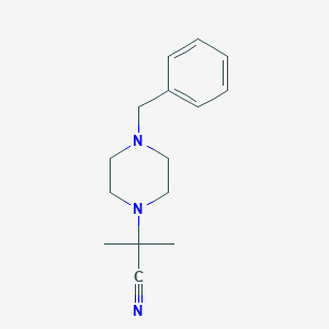 molecular formula C15H21N3 B8719391 2-(4-Benzyl-piperazin-1-yl)-2-methyl-propionitrile 