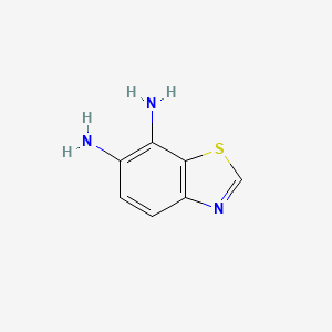 molecular formula C7H7N3S B8719403 1,3-Benzothiazole-6,7-diamine CAS No. 7673-94-1