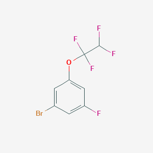 molecular formula C8H4BrF5O B8719417 1-Bromo-3-fluoro-5-(1,1,2,2-tetrafluoroethoxy)benzene 