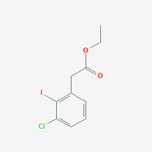 molecular formula C10H10ClIO2 B8719431 Ethyl 2-(3-chloro-2-iodophenyl)acetate 