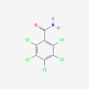 molecular formula C7H2Cl5NO B8719433 Pentachlorobenzamide 