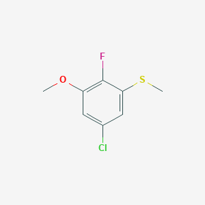 molecular formula C8H8ClFOS B8719465 (5-Chloro-2-fluoro-3-methoxyphenyl)(methyl)sulfane 